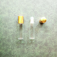 Roll-On Glass Bottle with Gold Cap 15ml